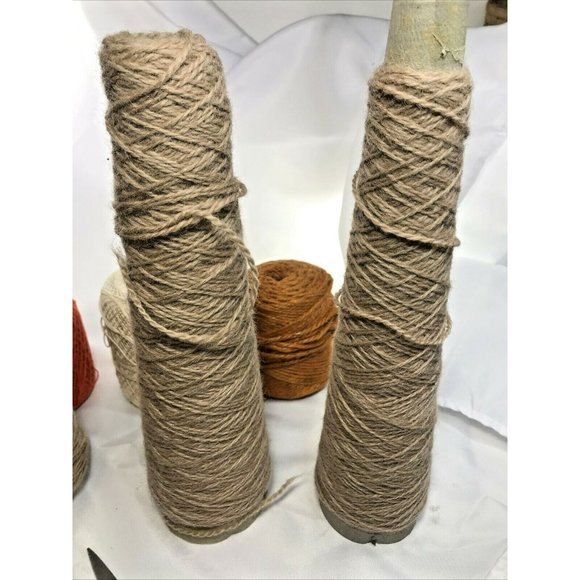 Vintage J.&P. Coats Knit Cro-Sheen Cotton And Random Wool Leftover Yarn - Picture 6 of 12